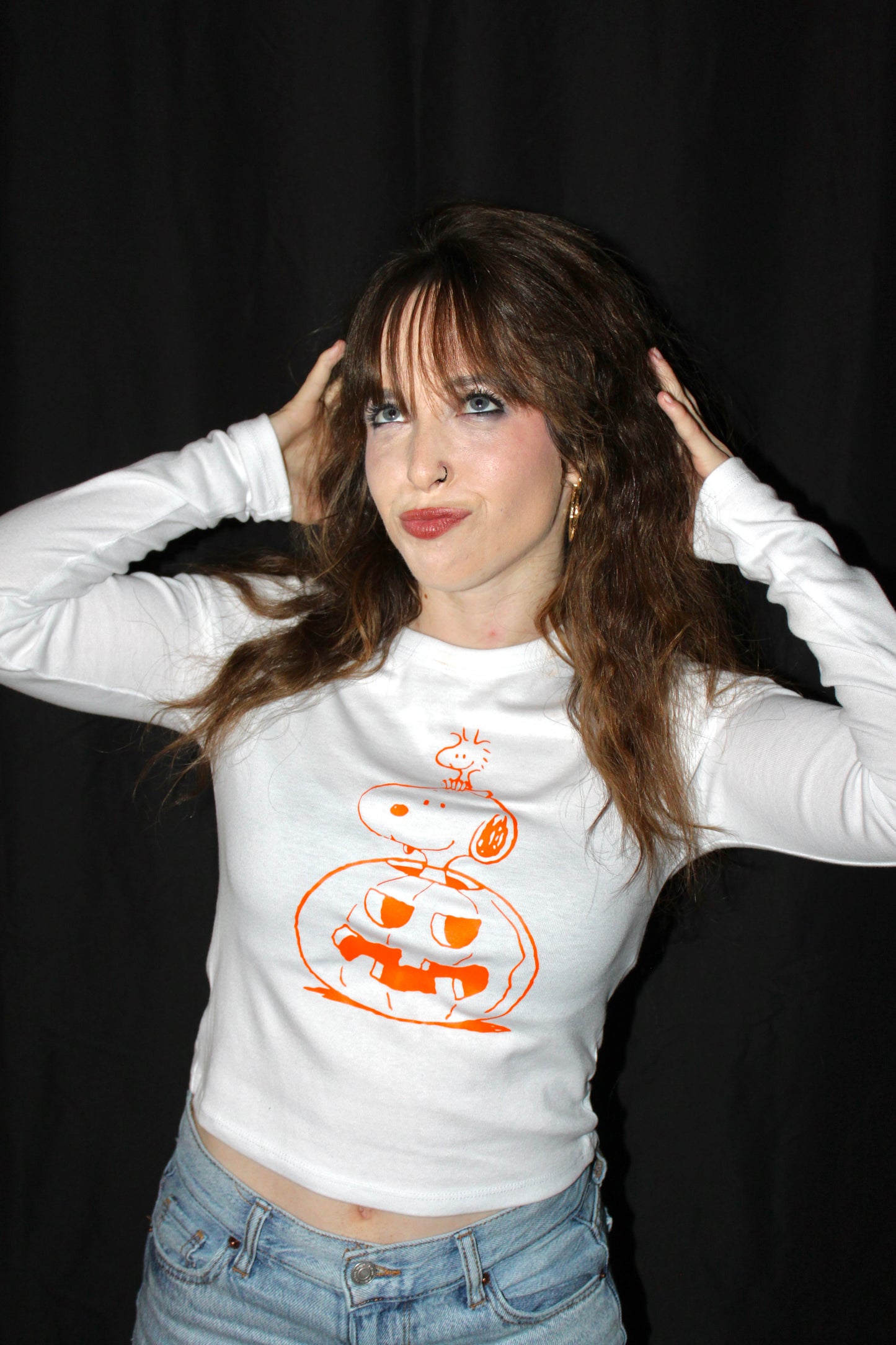 Snoopy & Woodstock In Pumpkin T-Shirt