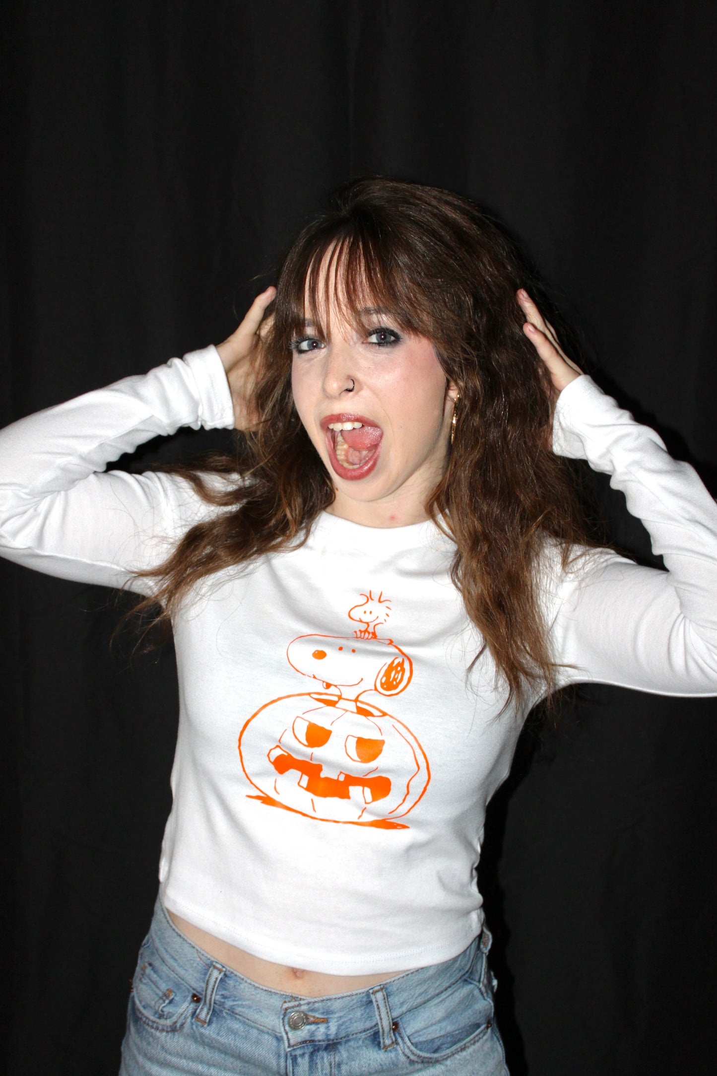 Snoopy & Woodstock In Pumpkin T-Shirt
