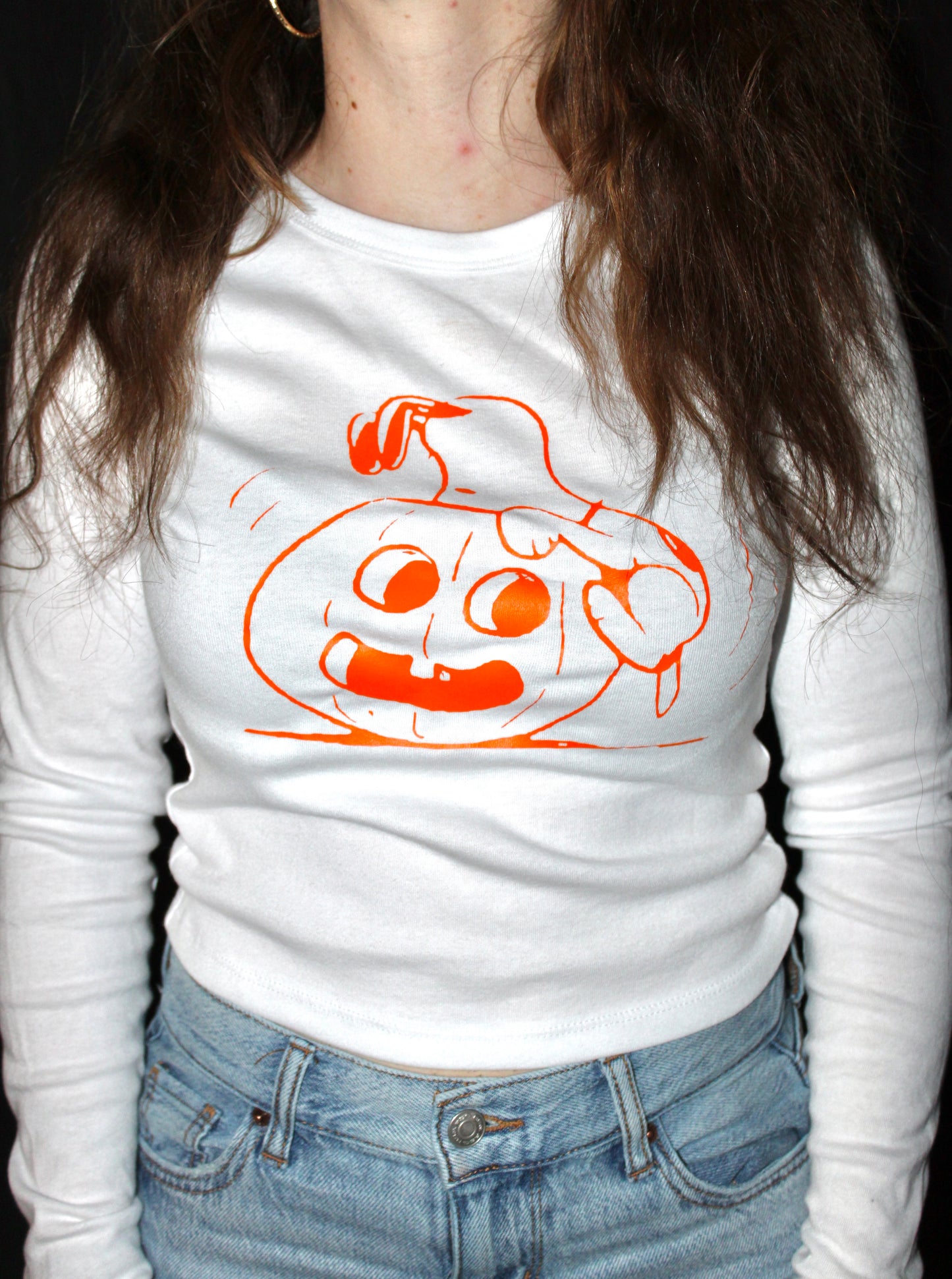 Snoopy Looking In Pumpkin T-Shirt