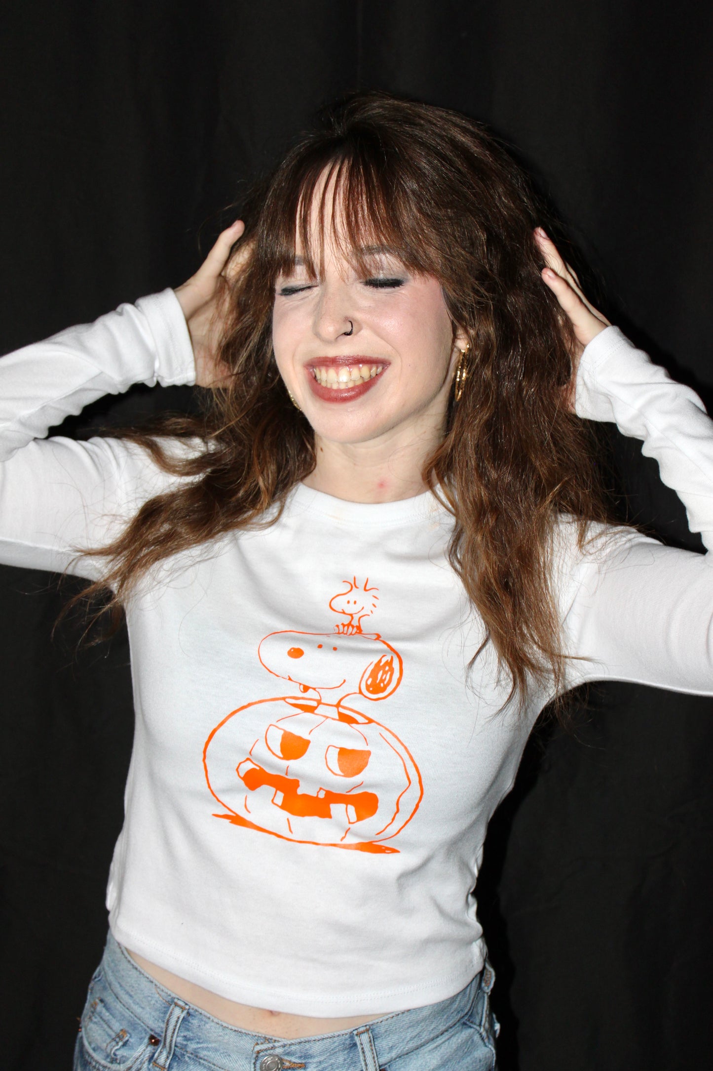 Snoopy & Woodstock In Pumpkin T-Shirt