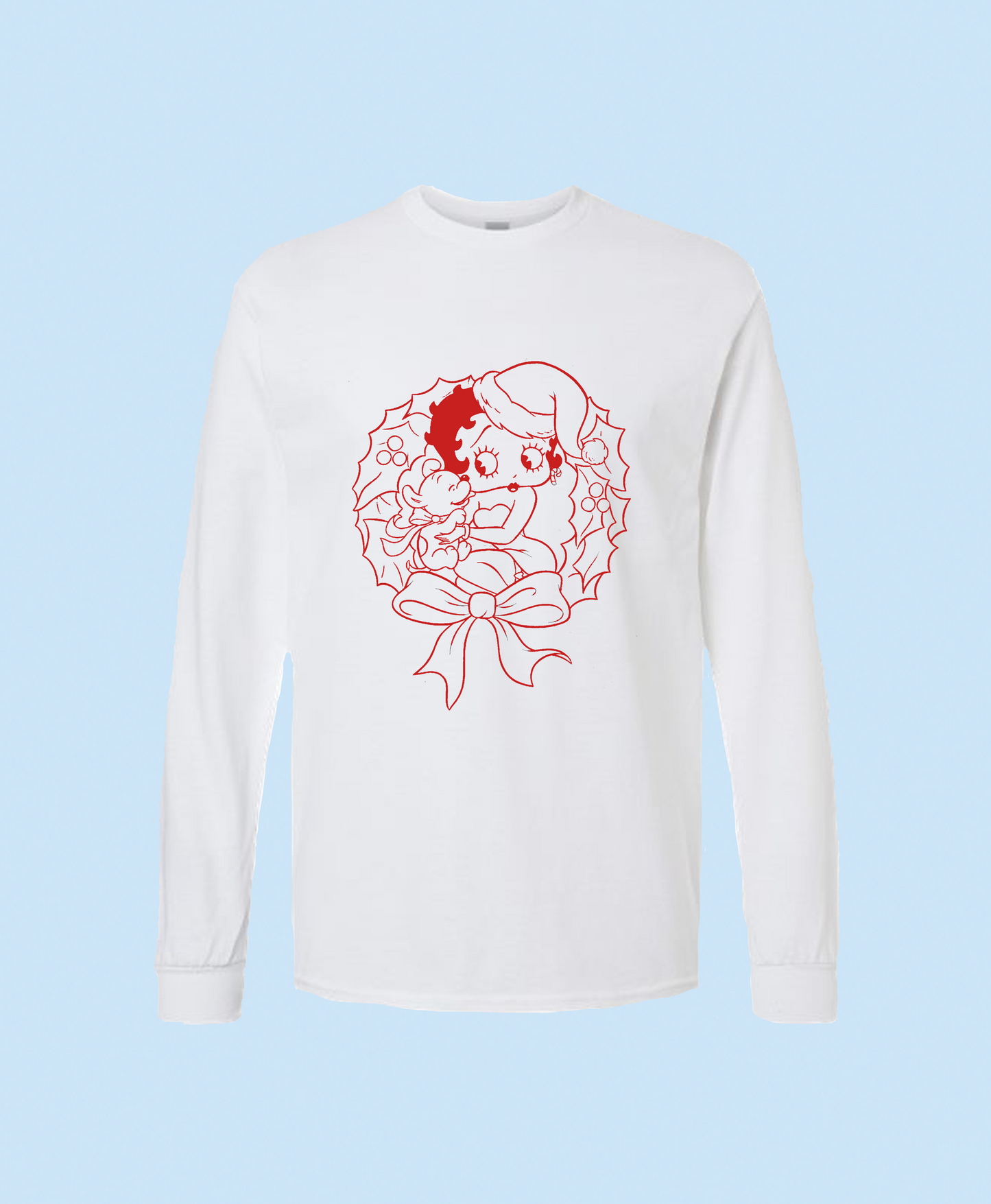 Betty Boop Wreath Unisex Long Sleeve