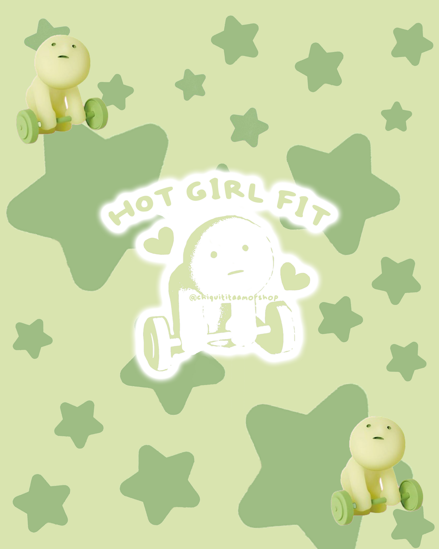Hot Girl Fit Smiski Sticker