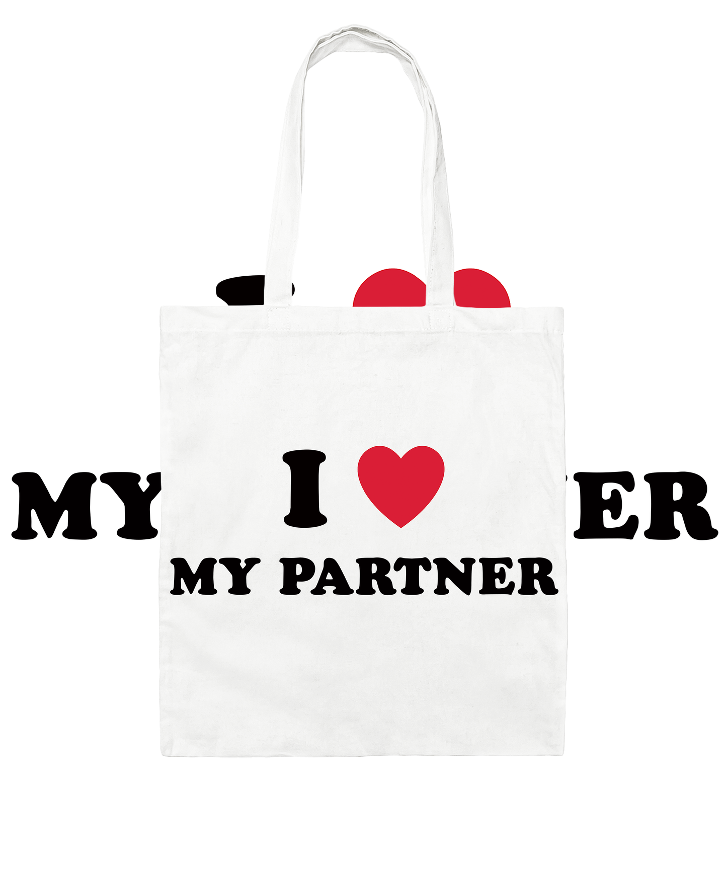 I Love My Partner Tote Bag