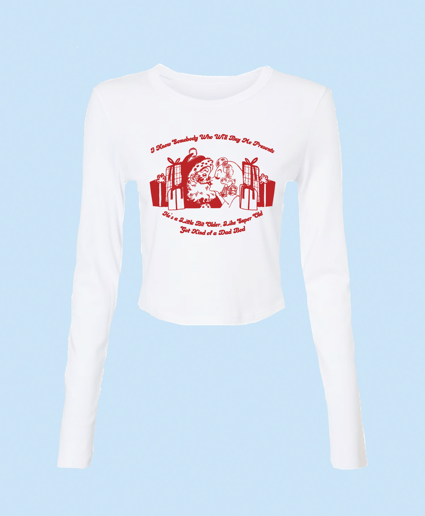 Buy Me Presents Baby Tee Long Sleeve