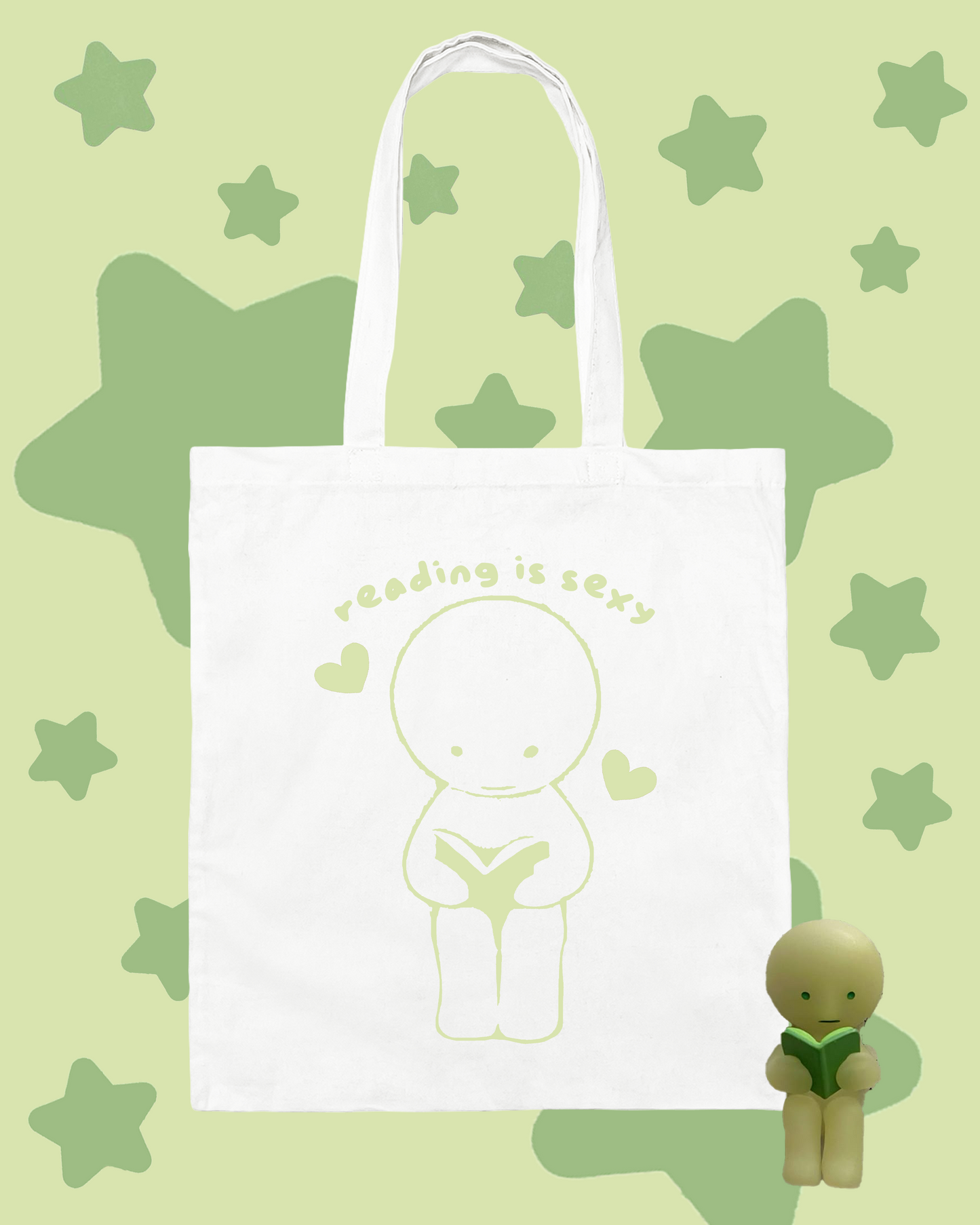 Reading Is Sexy Smiski Tote Bag