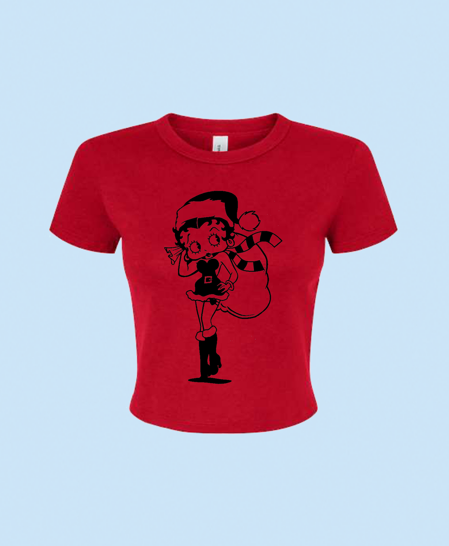 Santa Betty Boop Baby Tee