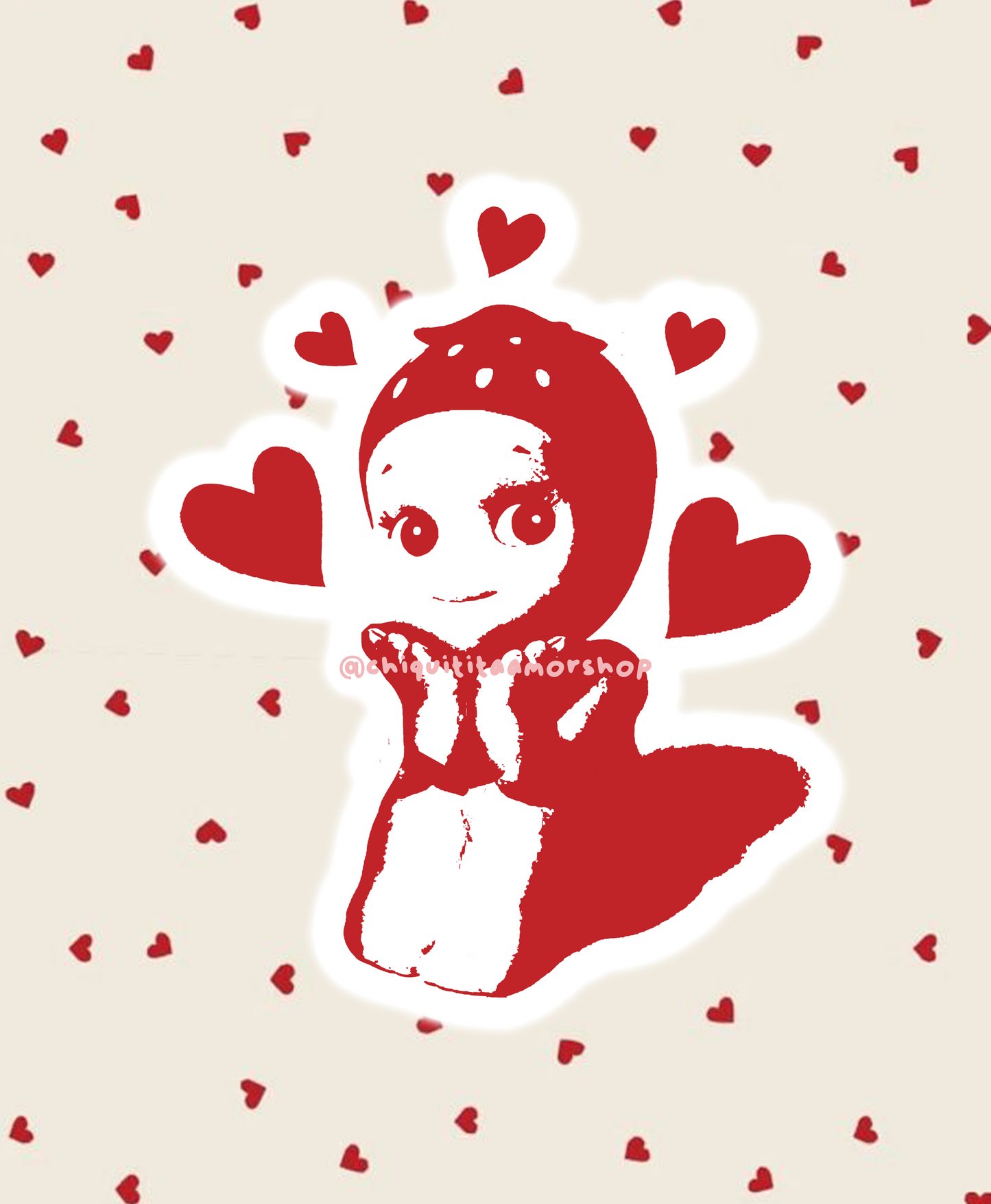 Strawberry Sonny Angel Sticker