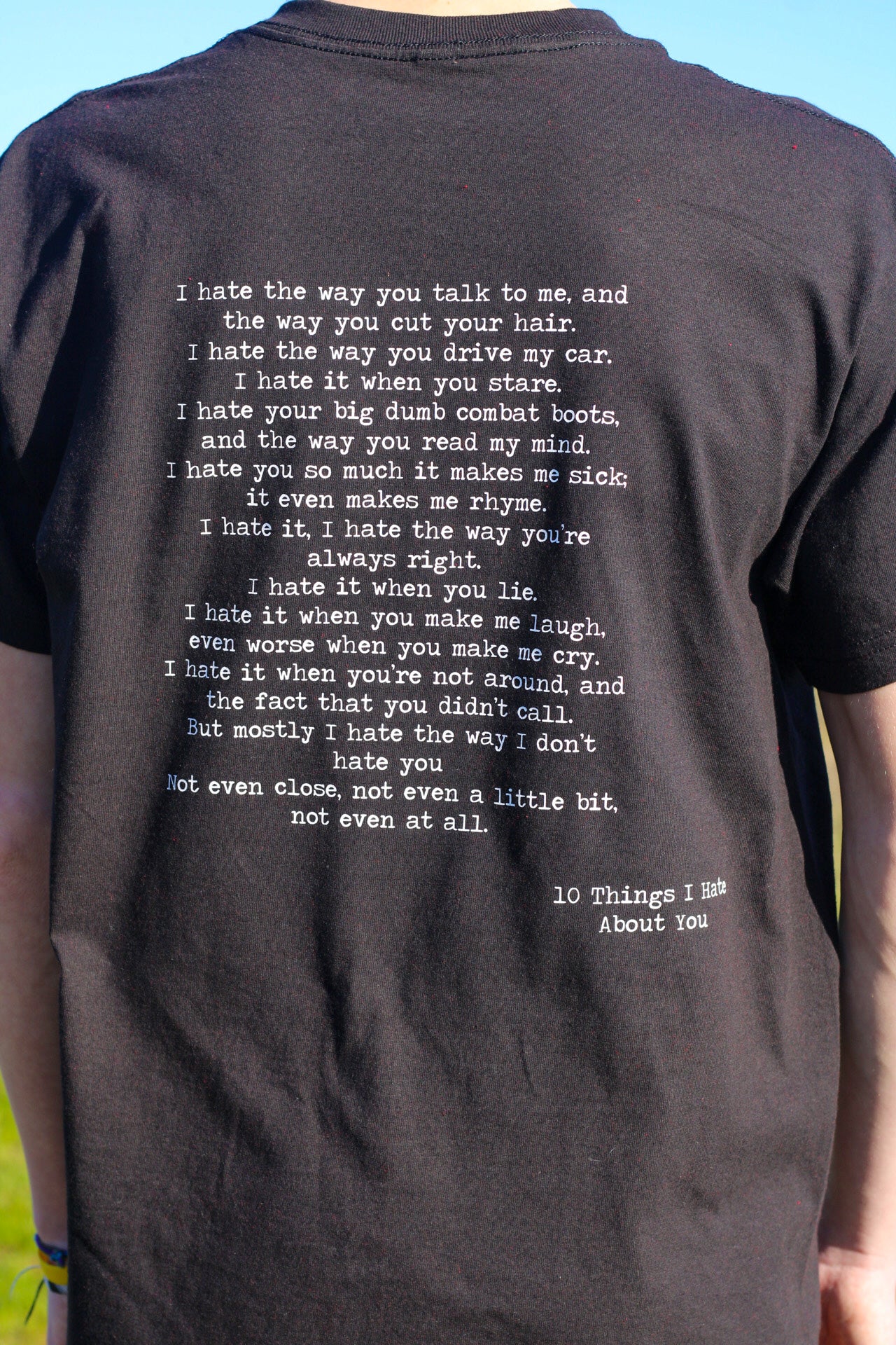 10 Things I Hate About You Black T-Shirt