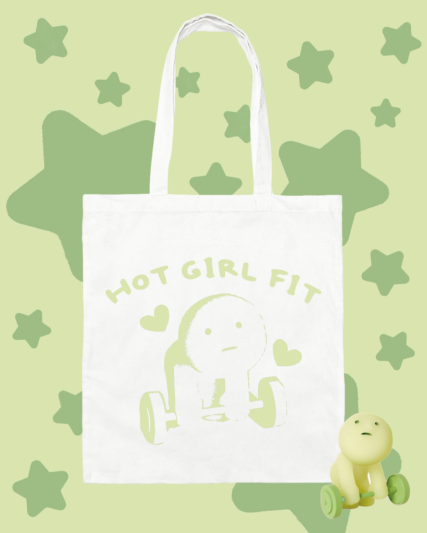Hot Girl Fit Smiski Tote Bag