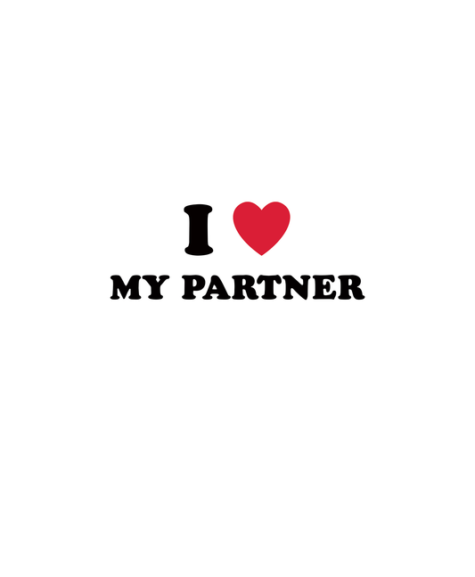 I Love My Partner Sticker