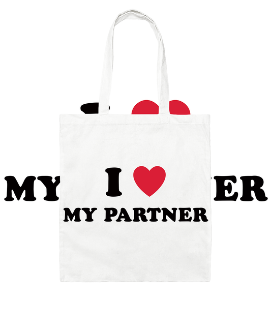I Love My Partner Tote Bag