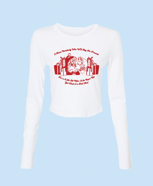 Buy Me Presents Baby Tee Long Sleeve