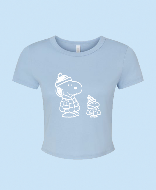 Puffer Snoopy & Woodstock Baby Tee
