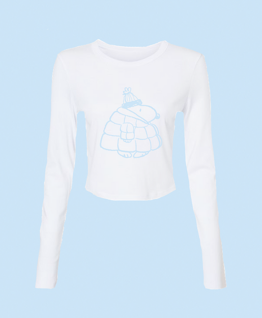 Puffer Snoopy Baby Tee Long Sleeve
