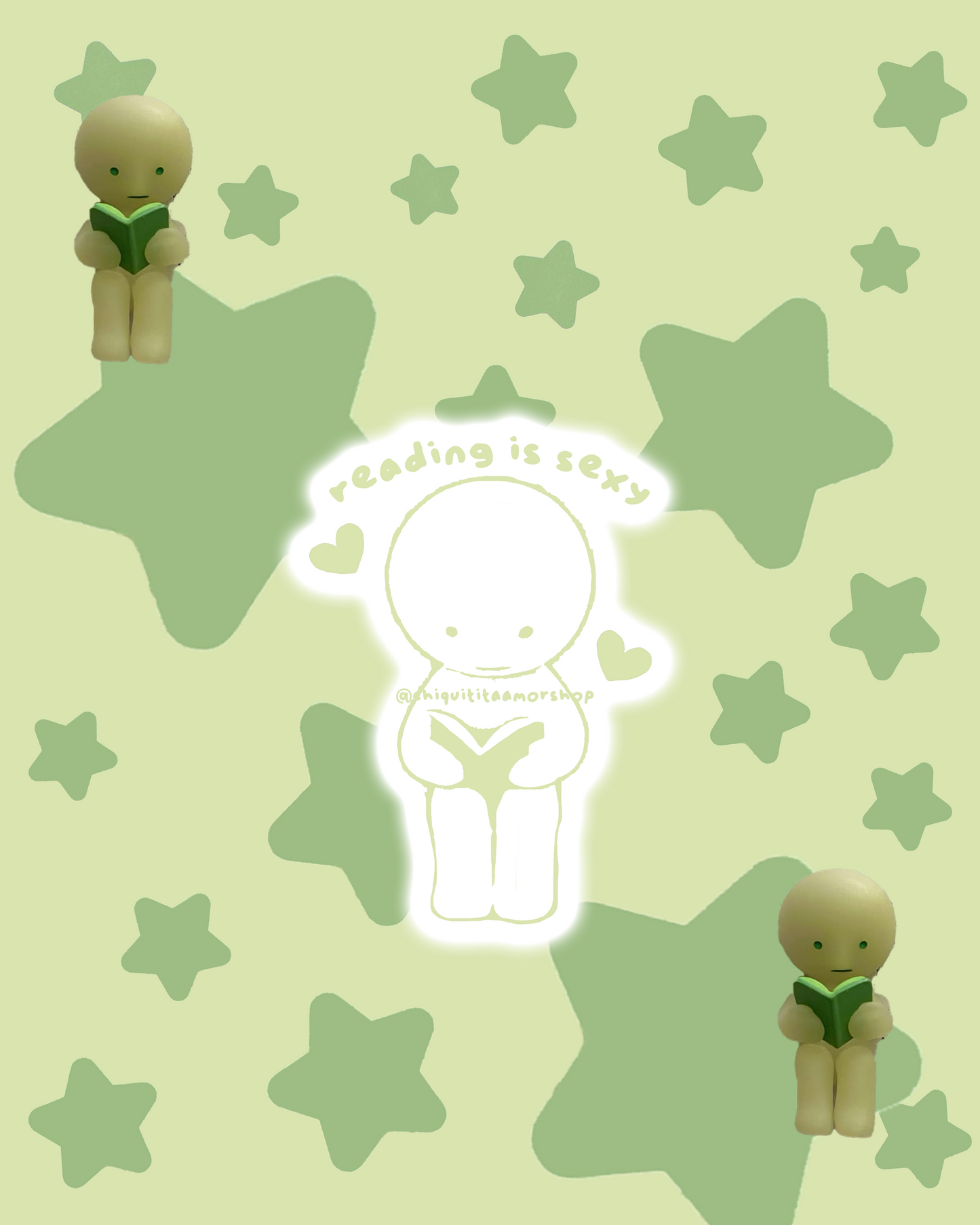 Reading Is Sexy Smiski Sticker