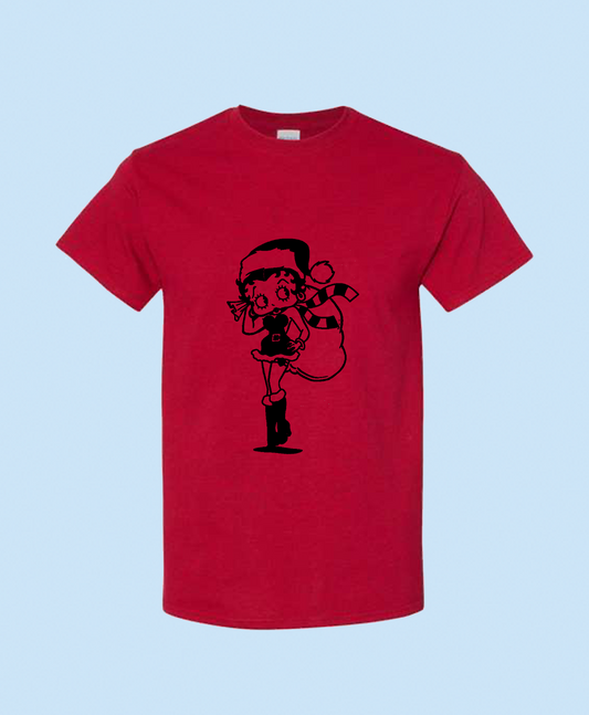 Santa Betty Boop Unisex T-Shirt